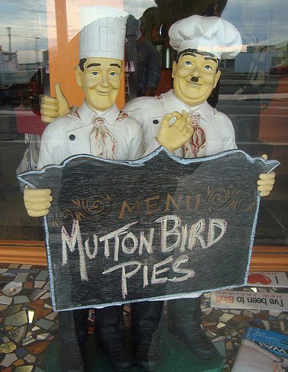 In the Bluff pie shop